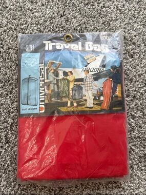 Vintage Travel Bag - Red Suit Carrier